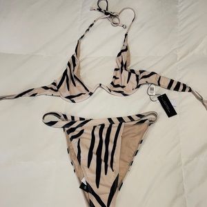 Zebra print swimsuit